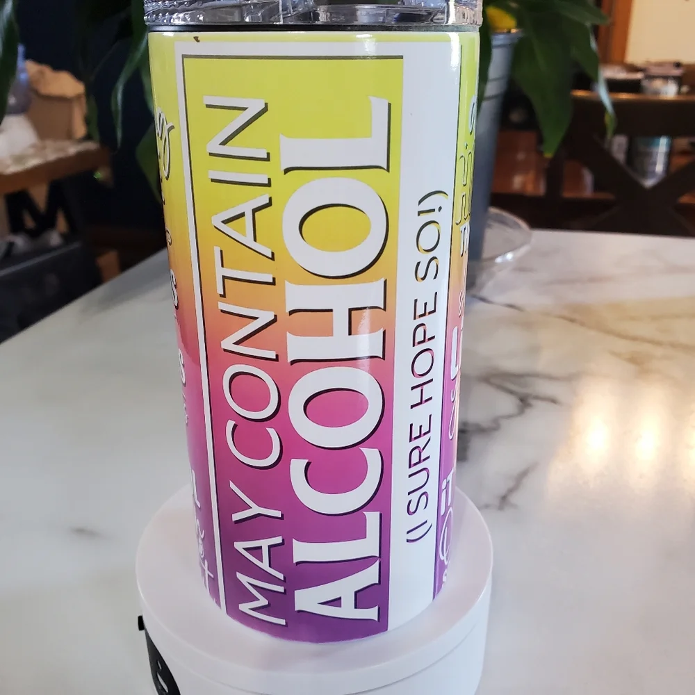 Funny Drinking Quotes 4 in 1 Can Cooler 14oz Tumbler 🎉sale